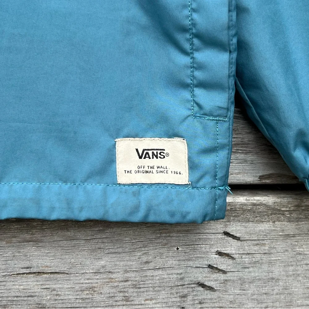 Vans Two-Tone Blue Poly Windbreaker Men’s Size Large - Picture 2 of 5
